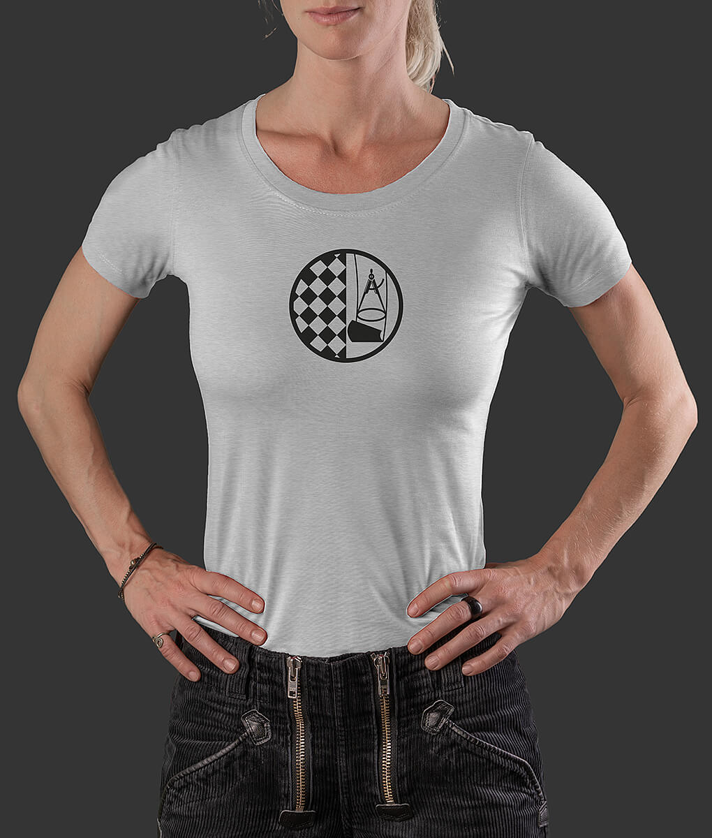 T-Shirt Louisa klassisch Bodenleger Brust grau S