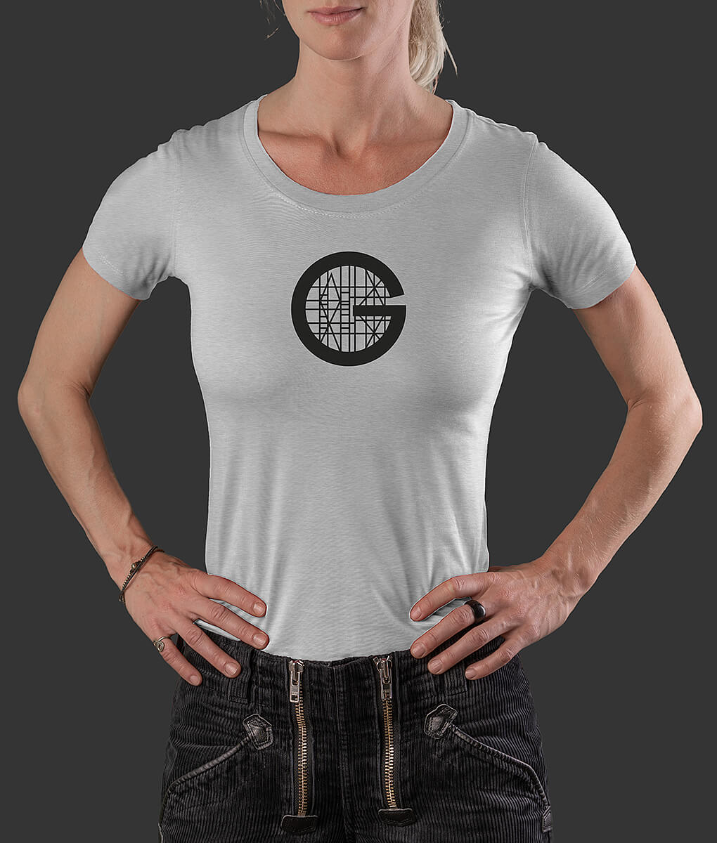 T-Shirt Louisa klassisch Gerüstbauer Brust grau S