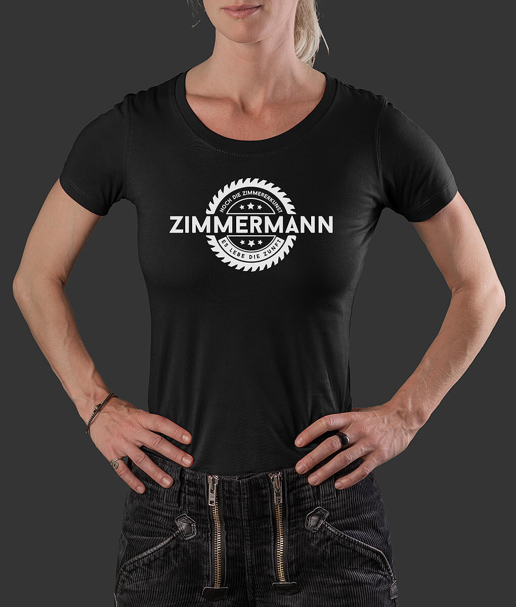 T-Shirt Louisa Säge Zimmermann Brust schwarz L