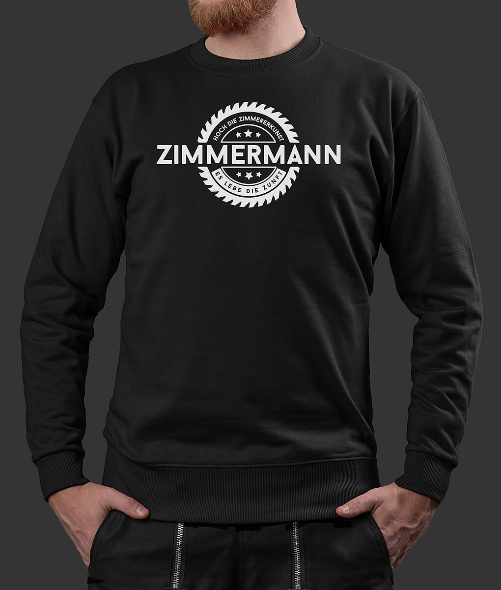 Sweater Stefan Säge Zimmermann Brust schwarz L